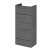 Hudson Reed Fusion Compact Vanity Unit 400mm Wide - Anthracite Woodgrain