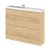 Hudson Reed Fusion Compact Combination Unit with Slimline Basin - 1100mm Wide - Natural Oak