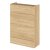 Hudson Reed Fusion Compact WC Unit 600mm Wide - Natural Oak