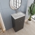 Hudson Reed Fusion Floor Standing Vanity Unit with Basin 500mm Wide - Gloss White