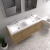Hudson Reed Fusion Wall Hung 4-Door Vanity Unit with Double Ceramic Basin 1200mm Wide - Gloss Grey