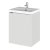 Hudson Reed Fusion Wall Hung 1-Door Vanity Unit with Basin 400mm Wide - Gloss Grey Mist