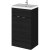 Hudson Reed Fusion Floor Standing Vanity Unit with Ceramic Basin 500mm Wide - Charcoal Black Woodgrain