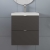 Hudson Reed Fusion Wall Hung 2-Drawer Vanity Unit with Ceramic Basin 500mm Wide - Gloss Grey
