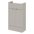 Hudson Reed Fusion RH Combination Unit with Square Semi Recessed Basin 1000mm Wide - Pebble Grey