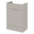 Hudson Reed Fusion LH Combination Unit with L Shape Basin - 1100mm Wide - Pebble Grey
