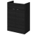 Hudson Reed Fusion RH Combination Unit with 300mm Base Unit - 1200mm Wide - Charcoal Black Woodgrain