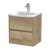Havana Wall Hung 2-Drawer Vanity Unit with Basin 4 500mm Wide - Autumn Oak