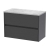 Havana 800mm 2-Drawer Wall Hung Vanity Unit with Countertop
