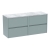 Havana Wall Hung 4-Drawer Vanity Unit with Bellato Grey Worktop 1200mm Wide - Coastal Grey | Thumbnail Image