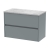 Havana 800mm 2-Drawer Wall Hung Vanity Unit with Countertop