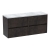 Havana Wall Hung 4-Drawer Vanity Unit with Bellato Grey Worktop 1200mm Wide - Metallic Slate | Thumbnail Image