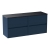 Havana Wall Hung 4-Drawer Vanity Unit with Sparkling Black Worktop 1200mm Wide - Midnight Blue | Thumbnail Image