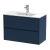 Havana Wall Hung 2-Drawer Vanity Unit with Basin 2 800mm Wide - Midnight Blue | Thumbnail Image