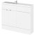 Hudson Reed Fusion Compact Combination Unit with 600mm WC Unit - 1200mm Wide - Gloss White