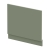 Hudson Reed Juno Straight Bath End Panel and Plinth 560mm H x 700mm W - Satin Green