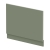 Hudson Reed Juno Straight Bath End Panel and Plinth 560mm H x 750mm W - Satin Green