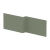 Hudson Reed Juno Shower Bath Front Panel 540mm H x 1700mm W - Satin Green