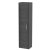 Hudson Reed Juno Wall Hung Tall Storage Unit 350mm Wide - Graphite Grey