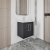 Hudson Reed Juno Wall Hung 2-Door Vanity Unit with Basin 1 500mm Wide - Graphite Grey