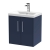Hudson Reed Juno Wall Hung 2-Door Vanity Unit with Basin 1 500mm Wide - Electric Blue