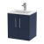 Hudson Reed Juno Wall Hung 2-Door Vanity Unit with Basin 2 500mm Wide - Electric Blue