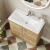 Hudson Reed Juno Floor Standing 2-Door Vanity Unit with Basin 1 800mm Wide - Autumn Oak | Thumbnail Image