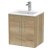 Hudson Reed Juno Wall Hung 2-Door Vanity Unit with Basin 2 500mm Wide - Autumn Oak