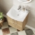 Hudson Reed Juno Wall Hung 2-Door Vanity Unit with Basin 4 500mm Wide - Autumn Oak | Thumbnail Image