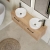 Hudson Reed Juno Wall Hung 2-Drawer Vanity Unit with Worktop 1200mm Wide - Autumn Oak | Thumbnail Image