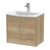 Hudson Reed Juno Wall Hung 2-Door Vanity Unit with Basin 4 600mm Wide - Autumn Oak