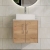 Hudson Reed Juno Wall Hung 2-Door Vanity Unit with Bellato Grey Worktop 600mm Wide - Autumn Oak | Thumbnail Image