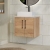 Hudson Reed Juno Wall Hung 2-Door Vanity Unit with Bellato Grey Worktop 600mm Wide - Autumn Oak | Thumbnail Image