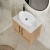 Hudson Reed Juno Wall Hung 2-Door Vanity Unit with Carrara Marble Worktop 600mm Wide - Autumn Oak | Thumbnail Image