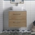 Hudson Reed Juno Wall Hung 2-Drawer Vanity Unit with Bellato Grey Worktop 600mm Wide - Autumn Oak