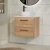 Hudson Reed Juno Wall Hung 2-Drawer Vanity Unit with Carrara Marble Worktop 600mm Wide - Autumn Oak | Thumbnail Image