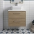 Hudson Reed Juno Wall Hung 2-Drawer Vanity Unit with Sparkling White Worktop 600mm Wide - Autumn Oak | Thumbnail Image