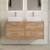 Hudson Reed Juno Wall Hung 4-Drawer Vanity Unit with Worktop 1200mm Wide - Autumn Oak | Thumbnail Image