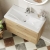Hudson Reed Juno Wall Hung 2-Drawer Vanity Unit with Basin 1 800mm Wide - Autumn Oak | Thumbnail Image