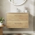 Hudson Reed Juno Wall Hung 2-Drawer Vanity Unit with Basin 4 800mm Wide - Autumn Oak | Thumbnail Image