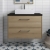 Hudson Reed Juno Wall Hung 2-Drawer Vanity Unit with Sparkling Black Worktop 800mm Wide - Autumn Oak | Thumbnail Image