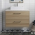 Hudson Reed Juno Wall Hung 2-Drawer Vanity Unit with Sparkling White Worktop 800mm Wide - Autumn Oak
