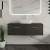 Hudson Reed Juno Wall Hung 2-Drawer Vanity Unit with Worktop 1200mm Wide - Graphite Grey