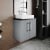 Hudson Reed Juno Wall Hung 2-Door Vanity Unit with Bellato Grey Worktop 600mm Wide - Graphite Grey