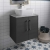 Hudson Reed Juno Wall Hung 2-Door Vanity Unit with Bellato Grey Worktop 600mm Wide - Graphite Grey