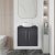 Hudson Reed Juno Wall Hung 2-Door Vanity Unit with Worktop 600mm Wide - Graphite Grey