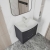 Hudson Reed Juno Wall Hung 2-Drawer Vanity Unit with Basin 4 600mm Wide - Coastal Grey