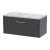 Hudson Reed Juno Wall Hung 1-Drawer Vanity Unit with Bellato Grey Worktop 800mm Wide - Graphite Grey