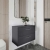 Hudson Reed Juno Wall Hung 2-Drawer Vanity Unit with Worktop 800mm Wide - Graphite Grey