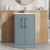 Hudson Reed Juno Floor Standing 2-Door Vanity Unit with Basin 2 500mm Wide - Coastal Grey | Thumbnail Image